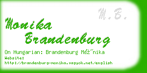 monika brandenburg business card